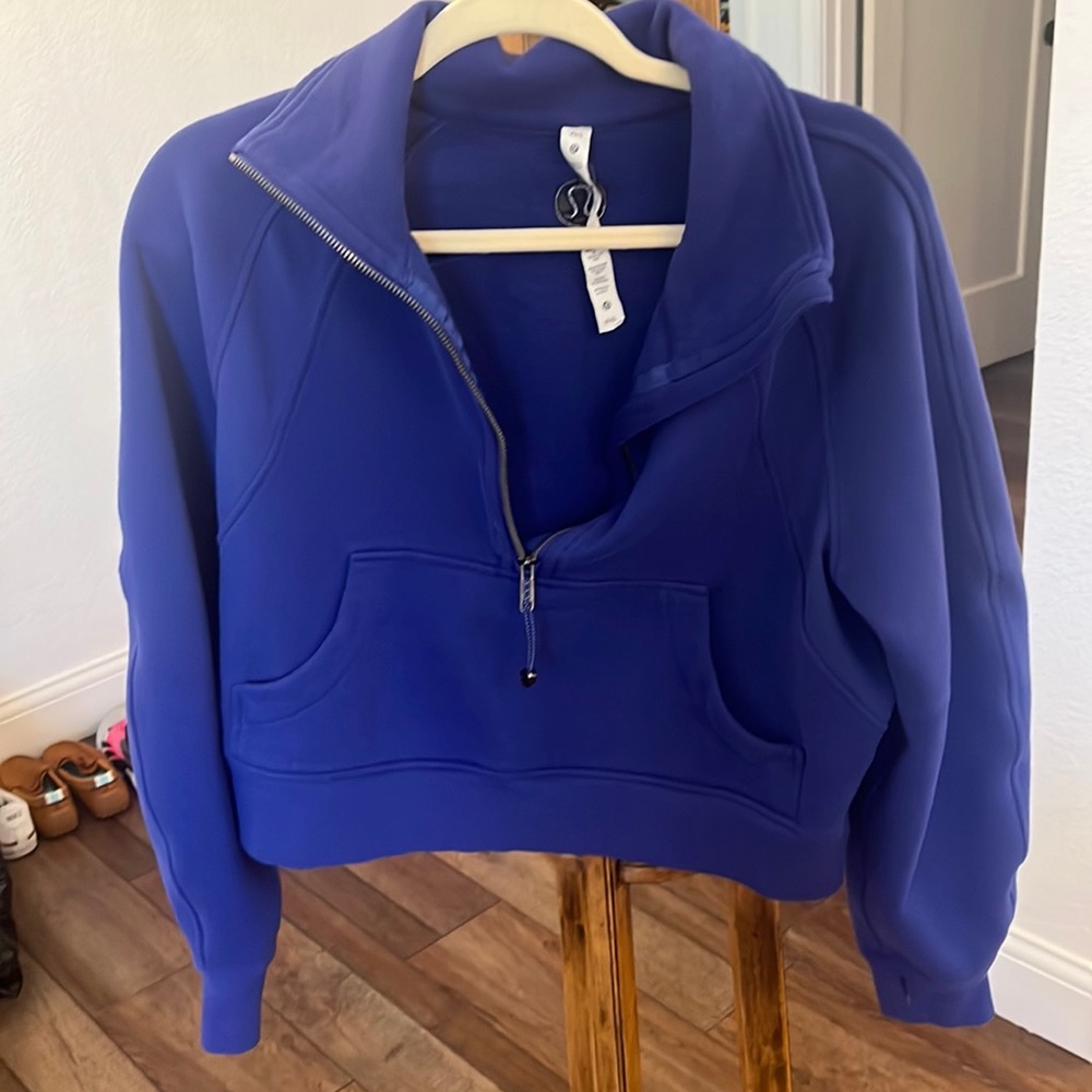 Half zip funnel neck scuba- Psychic